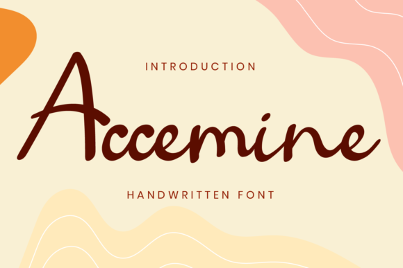 Accemine: A Sweet Handwritten Font for Crafters