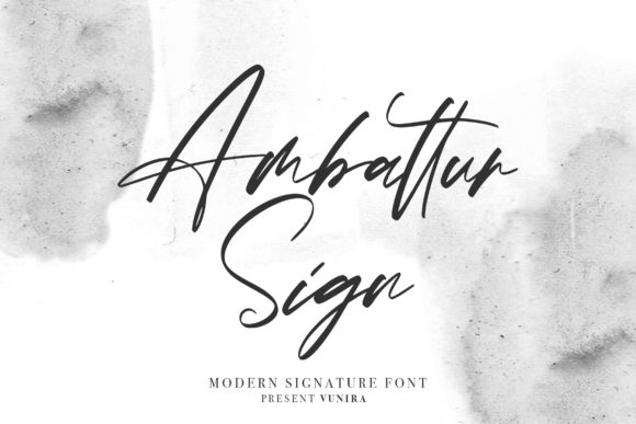 Ambattur Sign: A Charming Script Font for Your Brand