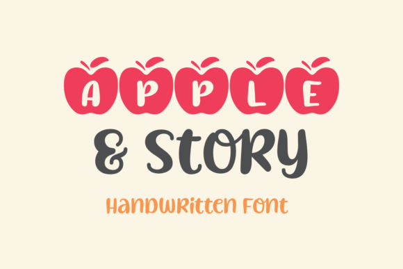 Apple Story: A Bold Handwritten Font for Branding