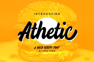 Athetic: A Bold Script Font for Scroll-Stopping Digital Design