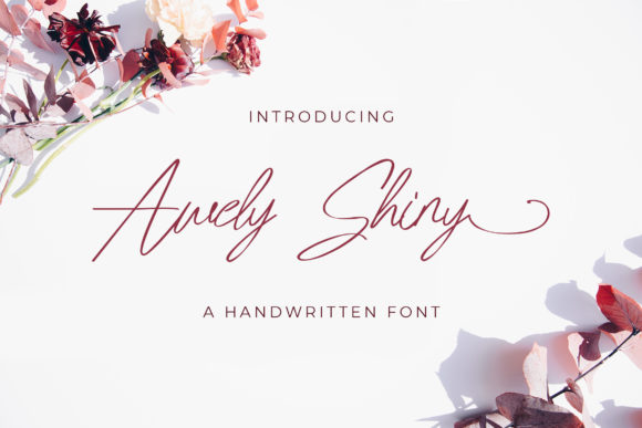 Awely Shiny: An Elegant Handwritten Font for Crafters