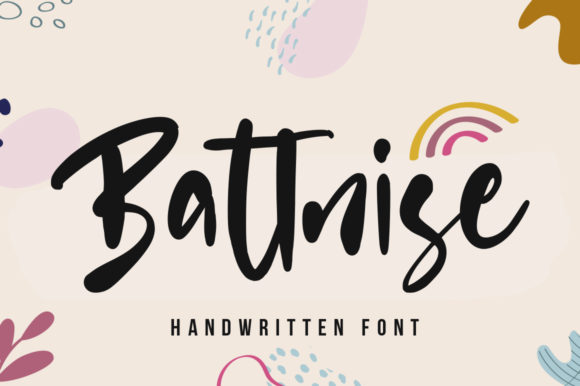 Battnise: A Quirky Brush Font for Makers