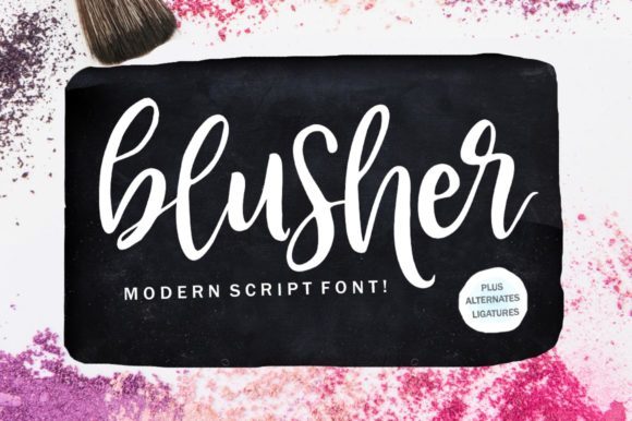 Blusher: A Charming Script Font for Authentic Branding Projects