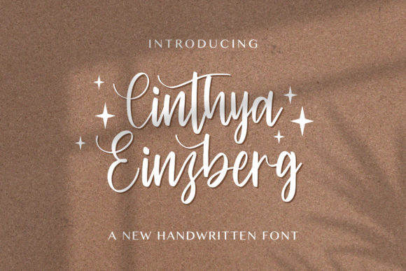 Cinthya Einzberg: A Charming Script Font for Editorial Design