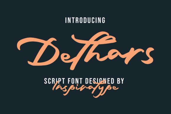 Dethars: A Relaxed Handwritten Font for Crafters