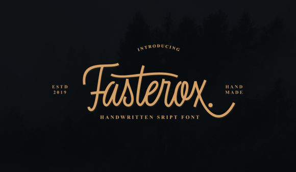 Fasterox: A Handwritten Font for Modern Web Design