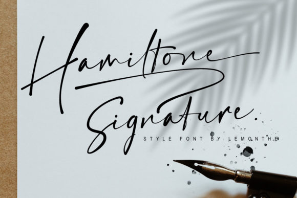 Hamiltone Signature: A Handwritten Font for Editorial Design