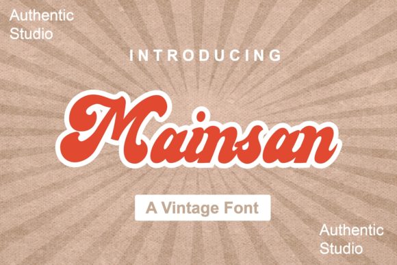 Mainsan: A Vintage Handwritten Font for Crafters