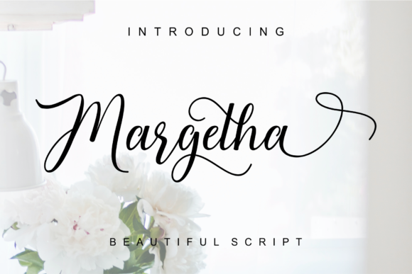 Margetha: A Versatile Script Font for Crafters and Product Designers