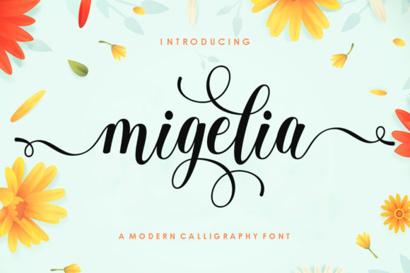 Migelia: A Handwritten Font for Editorial Elegance
