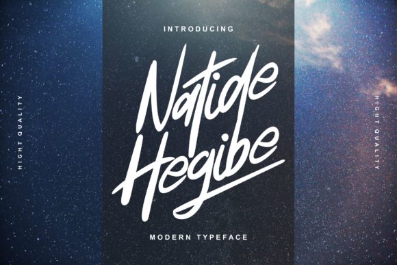 Natide Hegibe: A Charming Handwritten Font for Editors