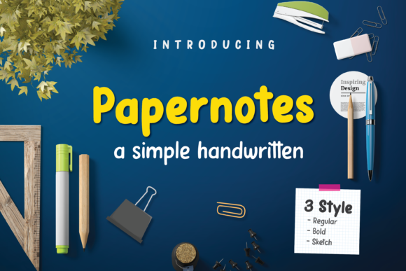 Papernotes: A Handwritten Font That Elevates Modern Web Design