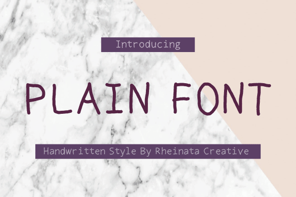 Plain: The Handwritten Font for Authentic Brand Identity