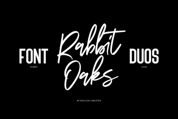 Rabbit Oaks: A Versatile Font for Handmade Labels, Invitations, and More