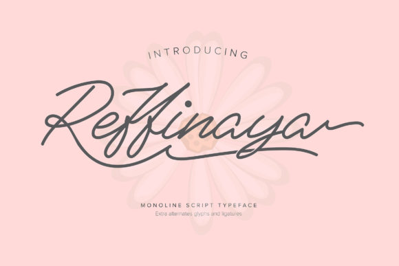 Reffinaya: A Handwritten Font for Editorial Elegance