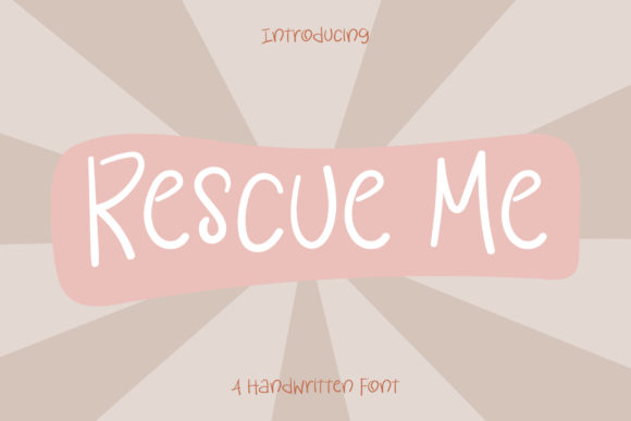 Rescue Me: A Premium Display Font for Campaigns