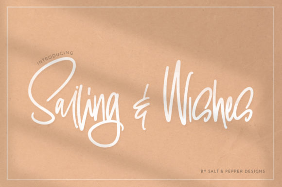 Sailing Wishes: A Romantic Script Font for Elegant Editorial Design