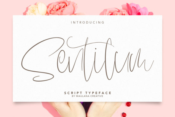 Sentilum: A Handwritten Font for Modern Editorial Design