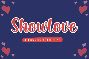 Showlove: A Handwritten Font That Brings Charm to Every Craft