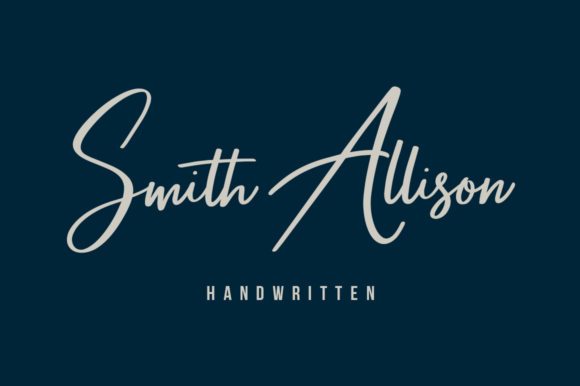 Smith Allison: A Luxurious Script Font for Elegant Web Design