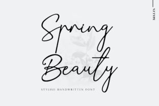 Spring Beauty: A Handwritten Script Font for Modern Web and Digital Design