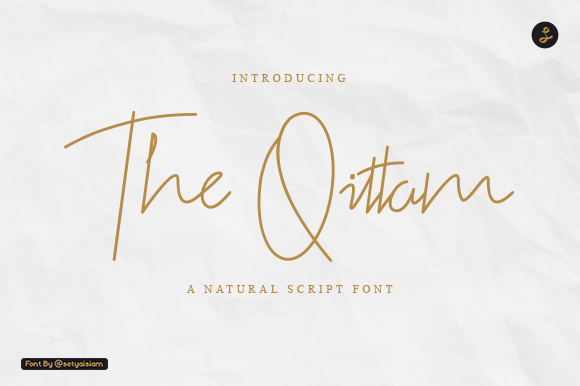 The Qittam: A Stunning Handwritten Font for Crafters