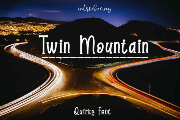 Twin Mountain: A Handwritten Font for Crafters